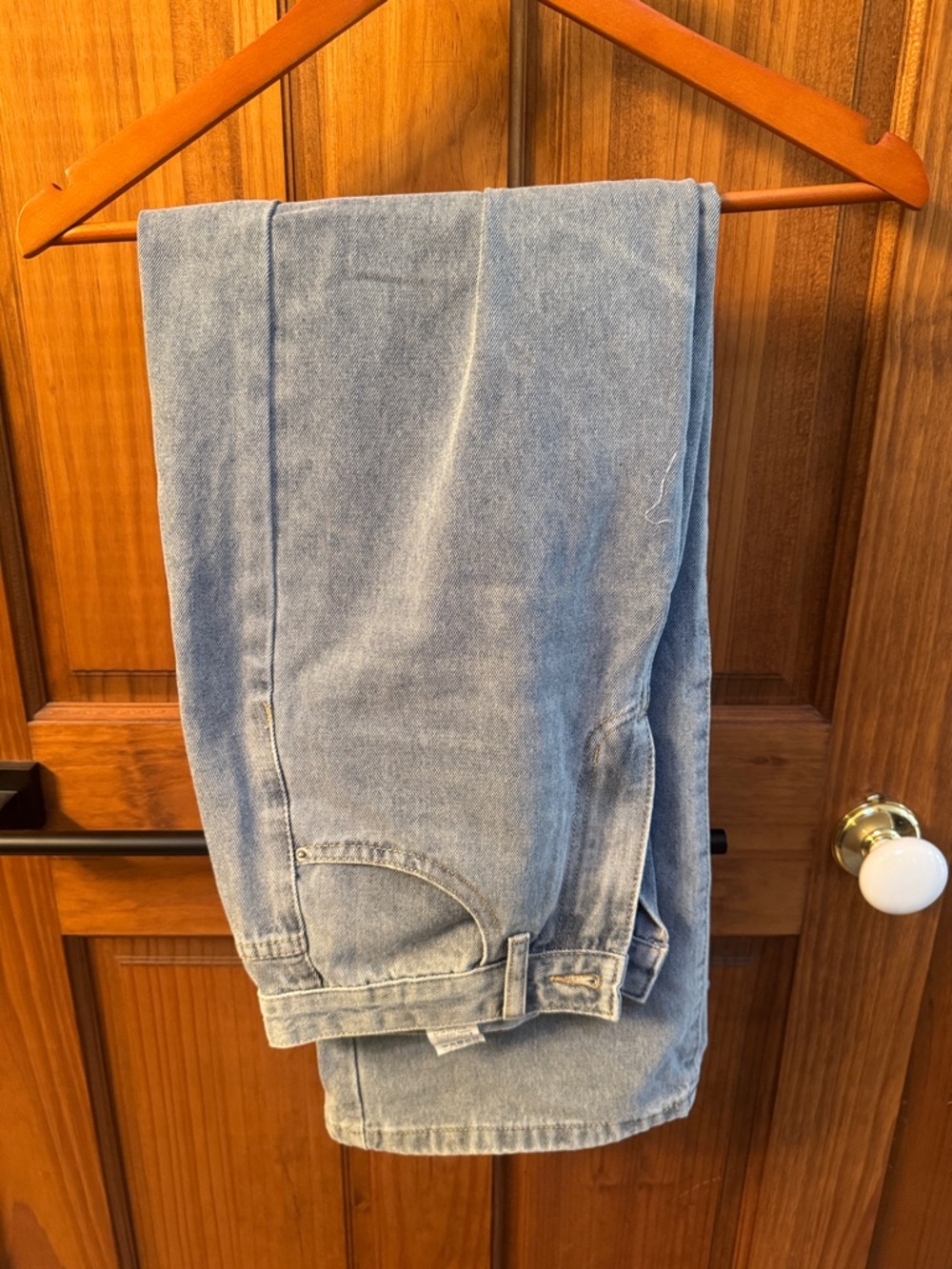SHEIN Light Wash Baggy Jeans